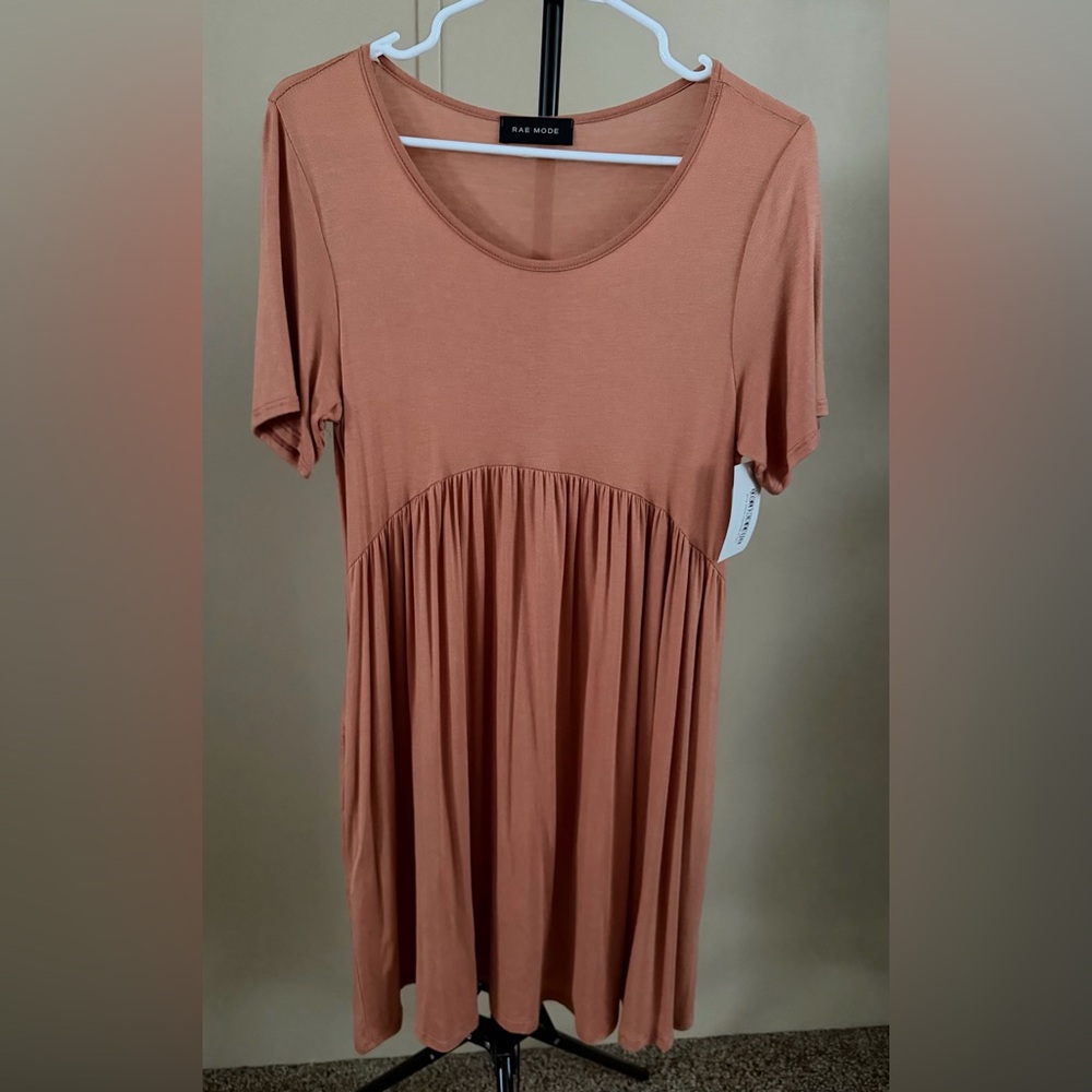 NWT Rae Mode Short Sleeve Babydoll Dress Size Medium